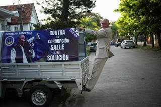 Gustavo Salle, a lawyer and recently elected congressman, poses for a photograph in Montevideo