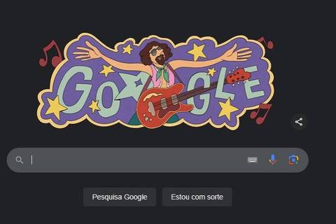 Raul Seixas é homenageado com ilustração no Google