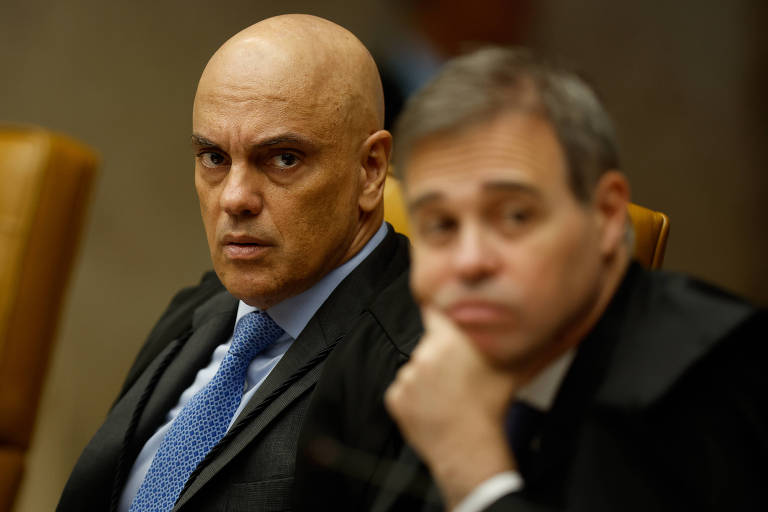 STF mantém Moraes em casos de trama golpista e 8/1 com voto contra de Mendonça e a favor de Kassio