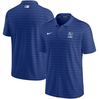 Men's Kansas City Royals Nike Royal Authentic Collection Striped Performance Pique Polo