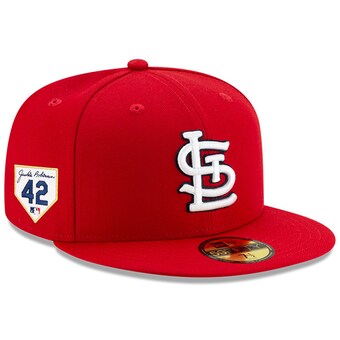 Men's St. Louis Cardinals New Era Red 2024 Jackie Robinson Day 59FIFTY Fitted Hat