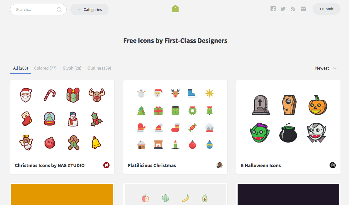 Free Icons by First-Class Designers