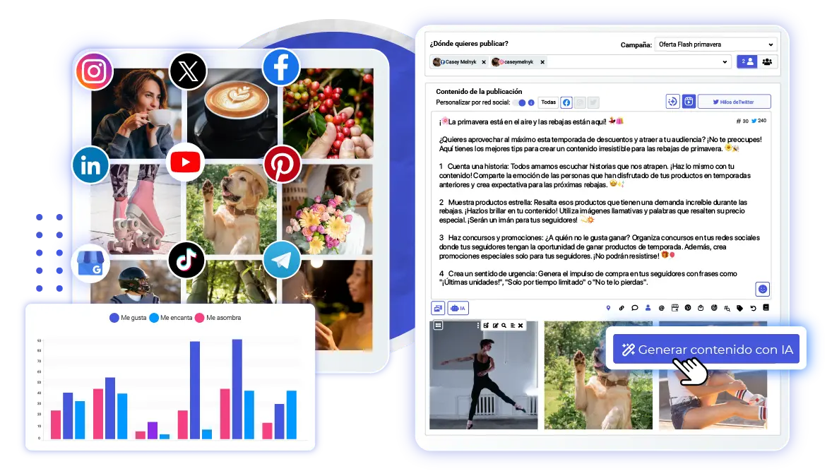 Crea, automatiza y mide tu contenido en redes sociales con SocialGest