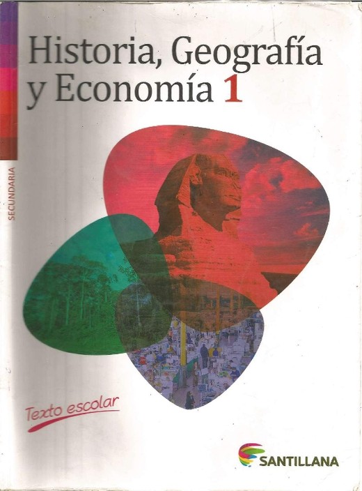 HISTORIA, GEOGRAFÍA Y ECONOMÍA 1 (TEXTO ESCOLAR) SANTILLANA MINEDU