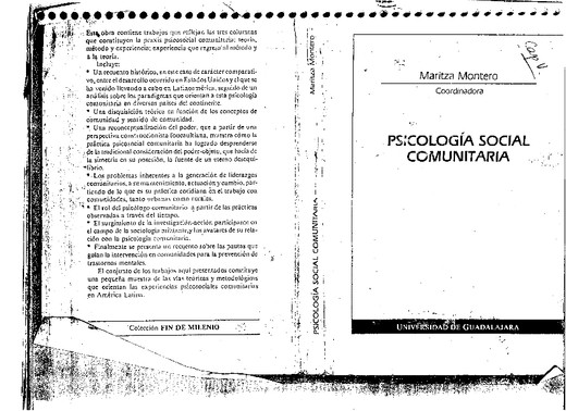 Quintal de Freitas, M de A, Prácticas en Comunidad y Psicología Comunitaria