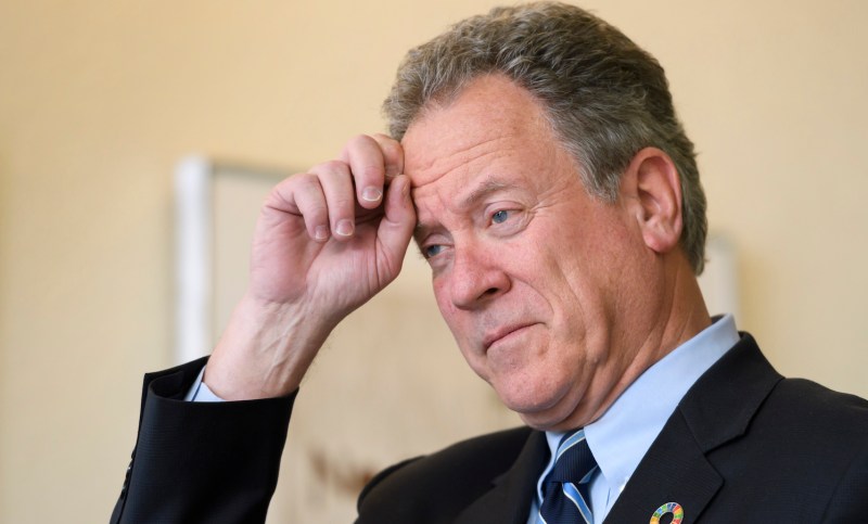 World Food Program Executive Director David Beasley at the U.N. Office in Geneva.