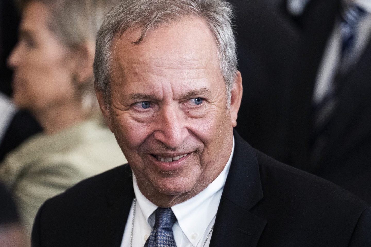 UNITED STATES &#8211; SEPTEMBER 7: Former Treasury Secretary Larry Summers attends the official White House portrait unveiling ceremony for President Barack Obama and former First Lady Michelle Obama in the East Room of the White House on Wednesday, September 7, 2022. (Tom Williams/CQ-Roll Call, Inc via Getty Images)