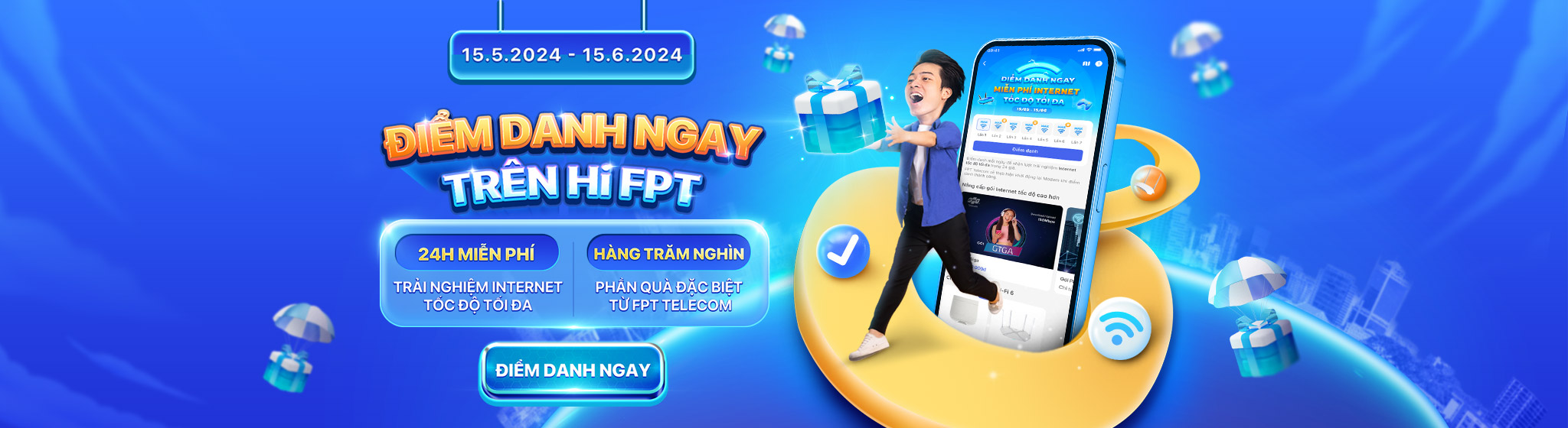 Điểm danh ngay trên Hi FPT