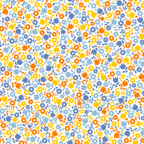 Cute flower seamless pattern vector