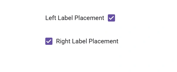 React Checkbox label