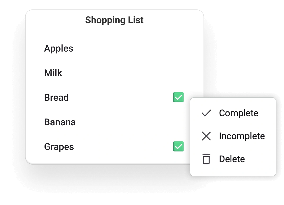 React Context Menu component