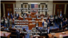 美国国会众议院2024年2月15日以414票支持、6票反对表决结果通过编号HR2766《维吾尔政策法》。（众议院院会视频截图）