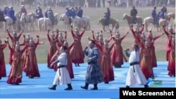 内蒙古喀喇沁左旗那达慕严重汉化 (南蒙古人权信息中心提供的视频截图）