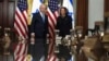 2024年7月25日，美国副总统哈里斯和以色列总理内塔尼亚胡在华盛顿艾森豪威尔行政办公大楼举行会晤。(美联社照片)