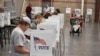 资料照片：美国选民在蒙大拿州比林斯的初选中投票。(2024年6月4日)