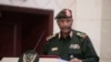 资料照 - 苏丹陆军参谋长阿卜杜勒-法塔赫·布尔汉将军于 2022 年 12 月 5 日在苏丹喀土穆发表讲话。