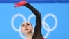 俄罗斯花样滑冰运动员卡米拉·瓦利耶娃（Kamila Valieva）在2022年北京冬季奥运会上比赛。（法新社）
