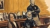 资料法庭绘图：郭文贵2023年3月15日在纽约一家联邦法院出庭。