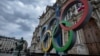 巴黎街头的奥林匹克五环标识 （2023年12月6日）