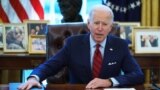 (FILES) US President Joe Biden speaks before signing executive orders on health care, in the Oval Office of the White House in Washington, DC, on January 28, 2021.