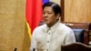 菲律宾总统马科斯在马尼拉总统府 （资料照）