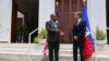 (FILE) Haitian Prime Minister Garry Conille, left, and U.S. Secretary of State Antony Blinken speak to the press at the U.S. Chief of Mission Residence in Port-au-Prince, Haiti, Thursday, Sept. 5, 2024.