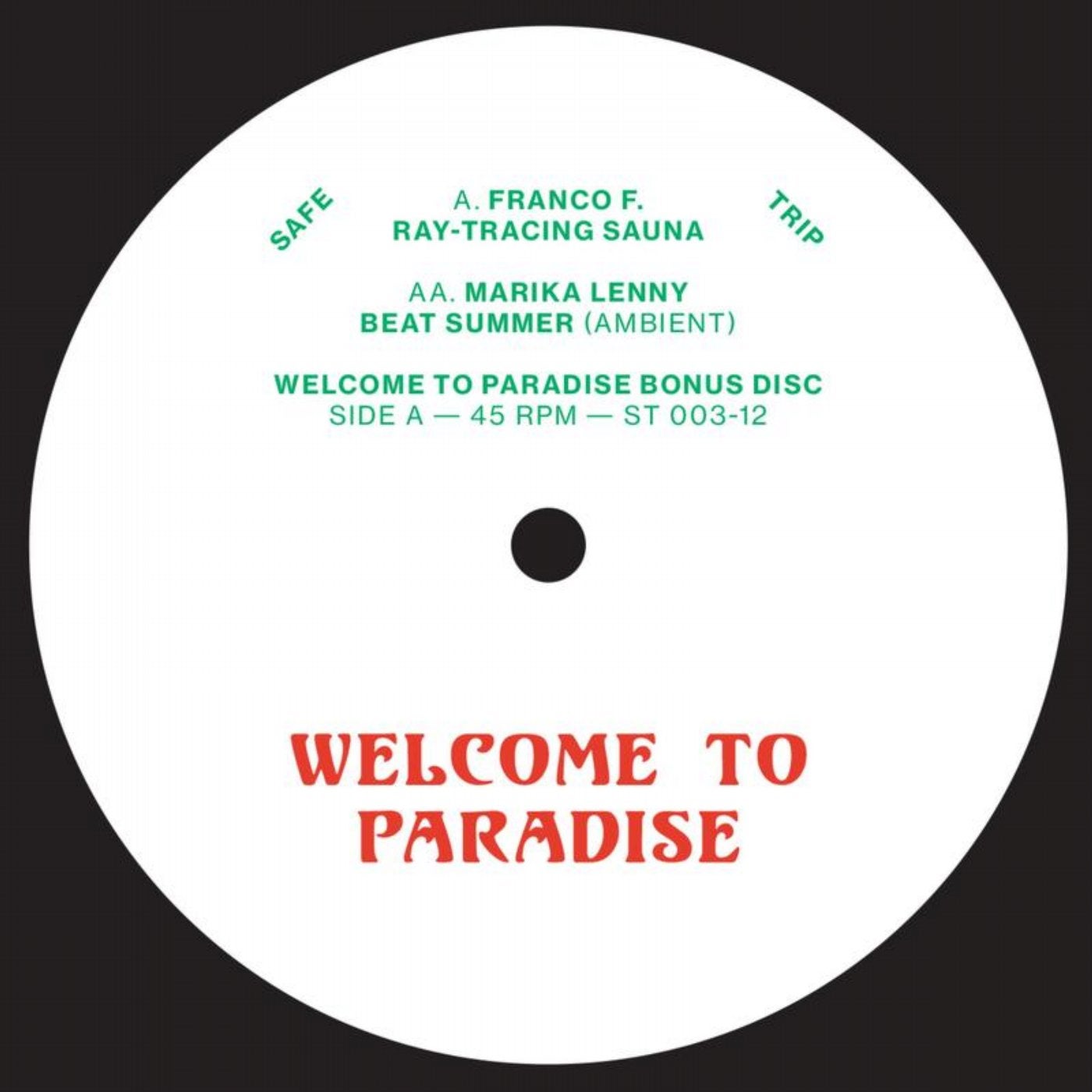 Welcome To Paradise Bonus Disc