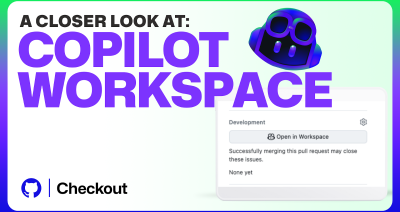 A thumbnail graphic for a Copilot Workspace demo on YouTube from GitHub.