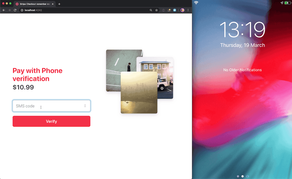 Twilio verify demo gif