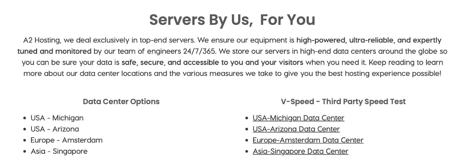 A2 Hosting Servers