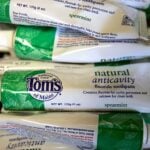 Tubes of Tom's toothpaste