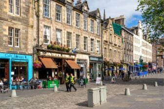 A street in Edinburgh, Scotland.