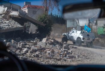 Um comboio logístico da Unifil perto de Houla, Líbano, em julho de 2024 (arquivo)