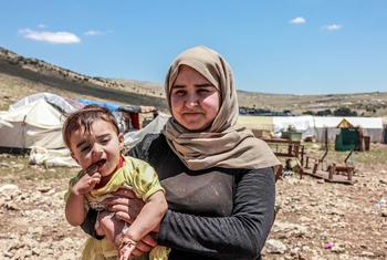 Displaced Yazidi families on Mount Sinjar, an area of Iraq with a deeply troubling recent past.  (file)