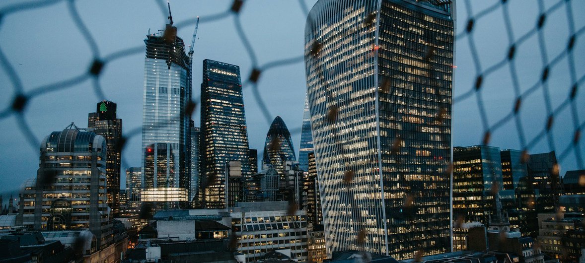 Vista de la City de Londres, el distrito financiero de la ciudad británica.