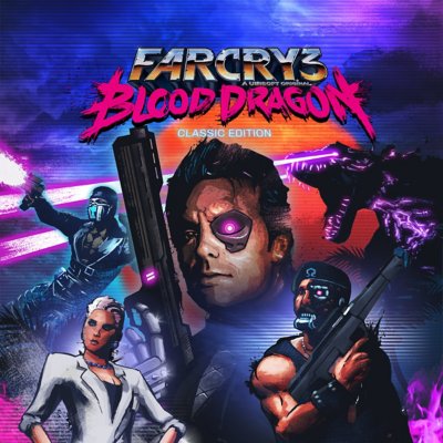 Arte da capa de Far Cry 3 Blood Dragon