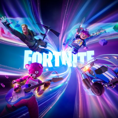 Fortnite - Image montrant des modes de jeu dans un tourbillon violet