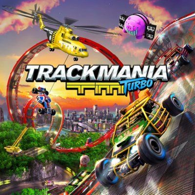 Arte da capa de Trackmania Turbo