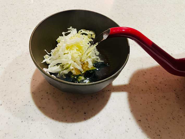 味噌汁の材料の写真