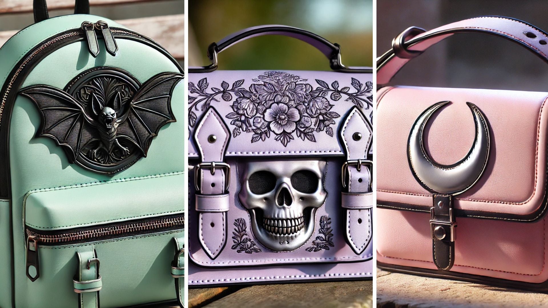 Fall Into Soft Darkness: Top 3 Pastel Gothic Bags For Women