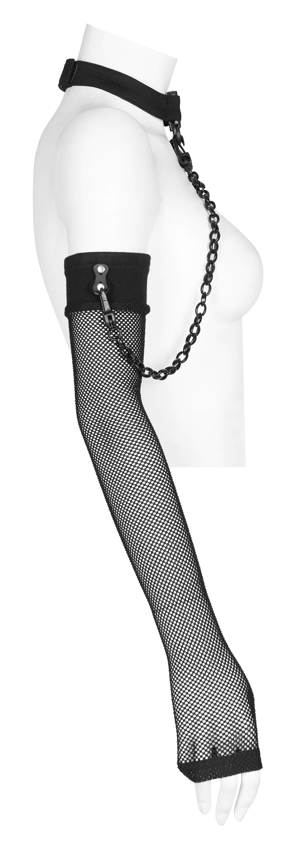 Punk Style Elastic Gauze Choker and Arm Sleeves