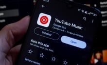 YouTube Music UI on a phone