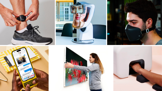 a collage of products announced or demonstrated at ces 2024