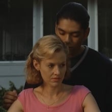 Penelope Ann Miller and Omar Anguiano in "All-American Girl: The Mary Kay Letourneau Story."
