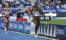 Faith Kipyegon runs the Diamond League