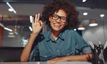 Women practicing sign language