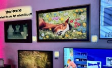 samsung the frame art tvs on wall