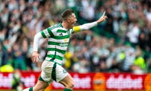 Celtic's Callum McGregor celebrates scoring