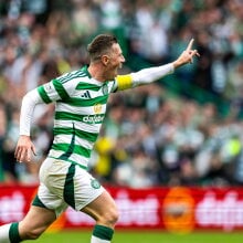 Celtic's Callum McGregor celebrates scoring