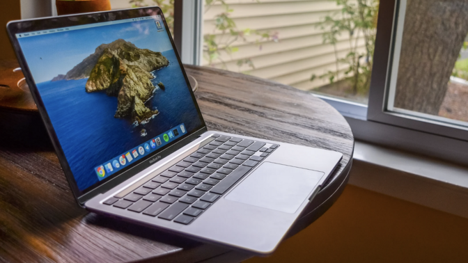 Photo of the Apple MacBook Pro (13-inch) on a desk